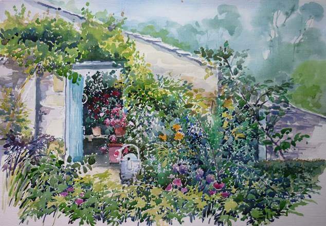 Potting Shed in a Garden